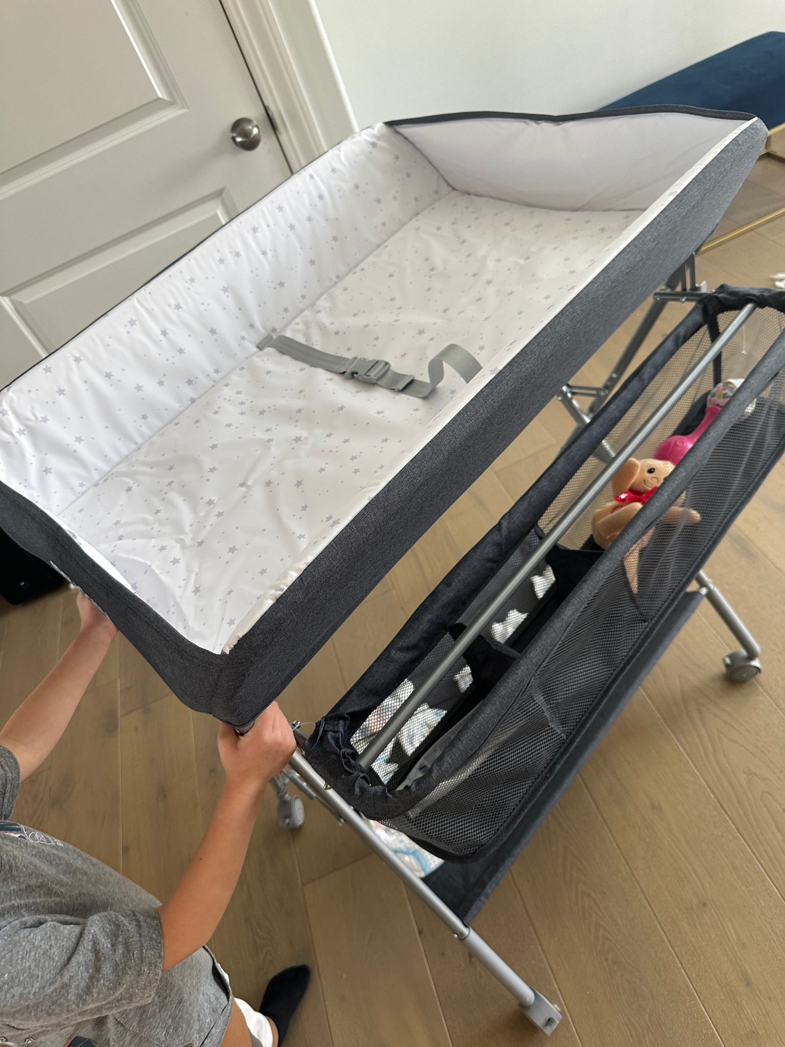 Portable changing table with storage 

#LTKfindsunder100 #LTKbaby #LTKhome
