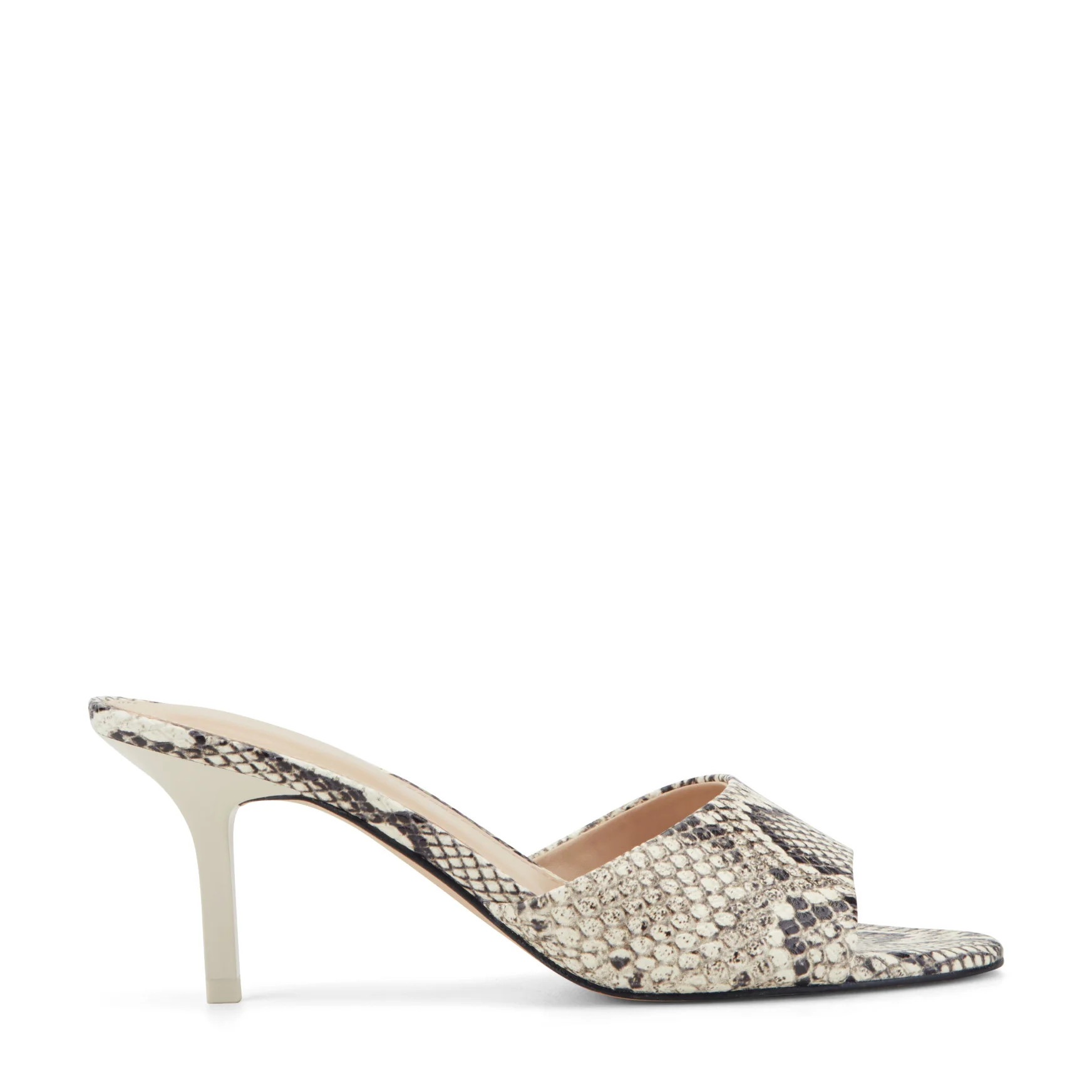 Women's Finny Leather Mule Sandal - Snake Printed Leather | Marc Fisher Footwear | Marc Fisher