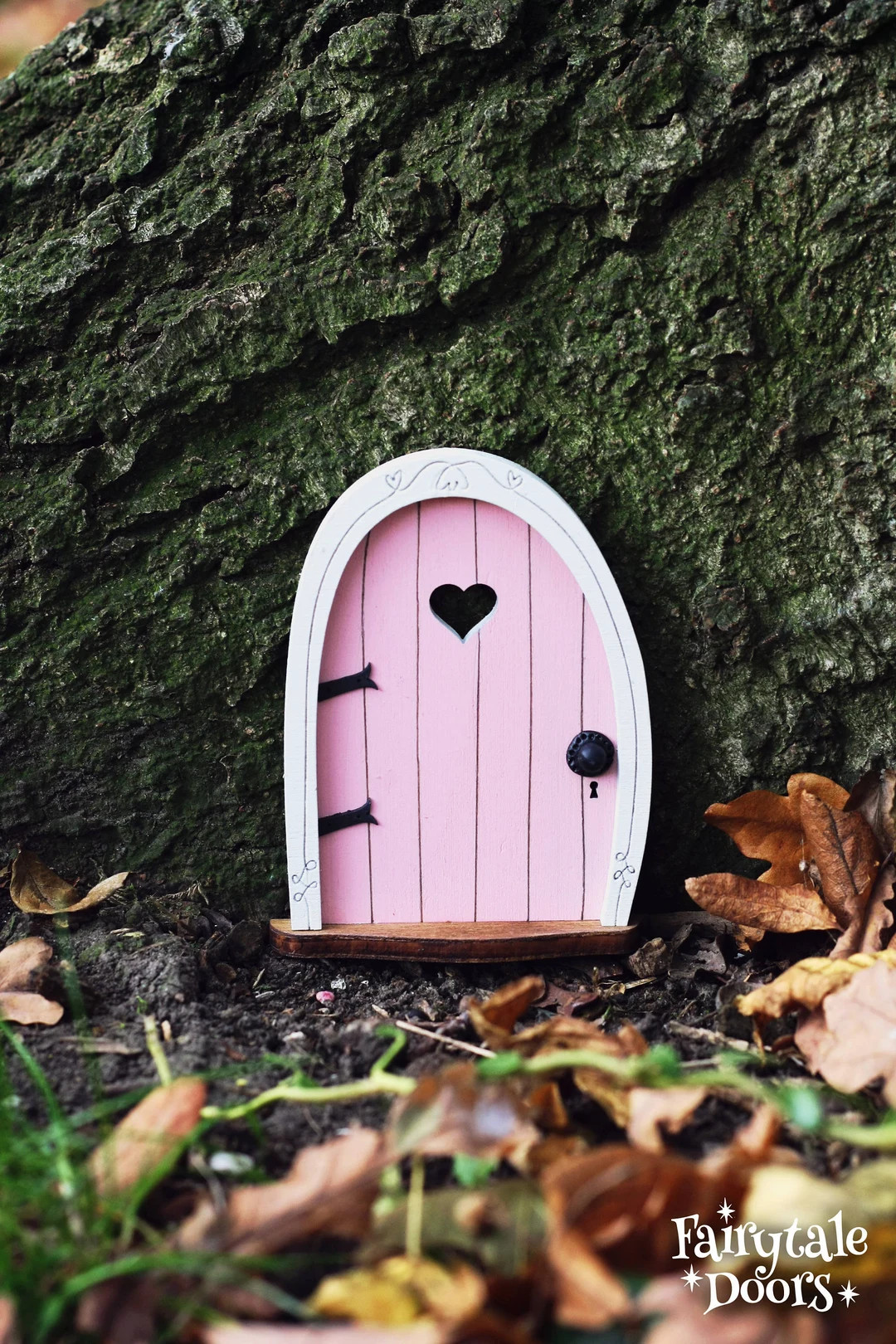 Fairy Door 'bella' in Pink Pink Fairy Door Outdoor Decor Fairy Garden Fairytale Door Tooth Fairy ... | Etsy (US)