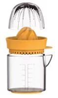 Mainstays 2 in 1 Mini Clear Plastic Lemon Yellow Manual 6 oz Citrus Juicer | Walmart (US)