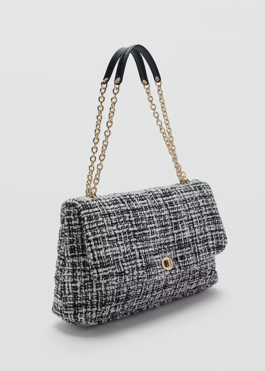 Large tweed handbag | MANGO (UK)