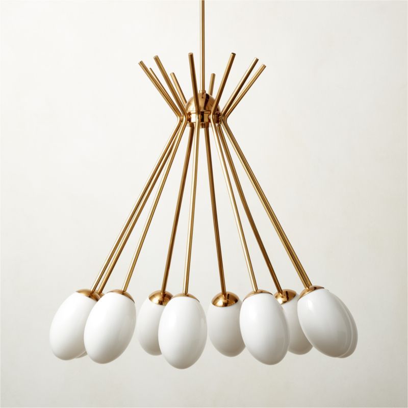 Antonella Polished Brass Chandelier | CB2