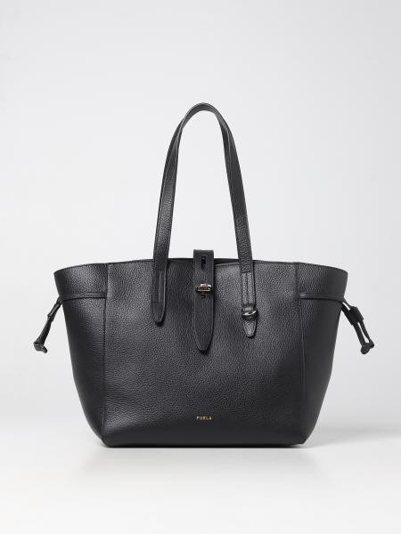 FURLA: Borsa Net in pelle martellata - Nero | Borse Tote Furla WB00779HSF000 online su GIGLIO.COM | Giglio.com - Global Italian fashion boutique