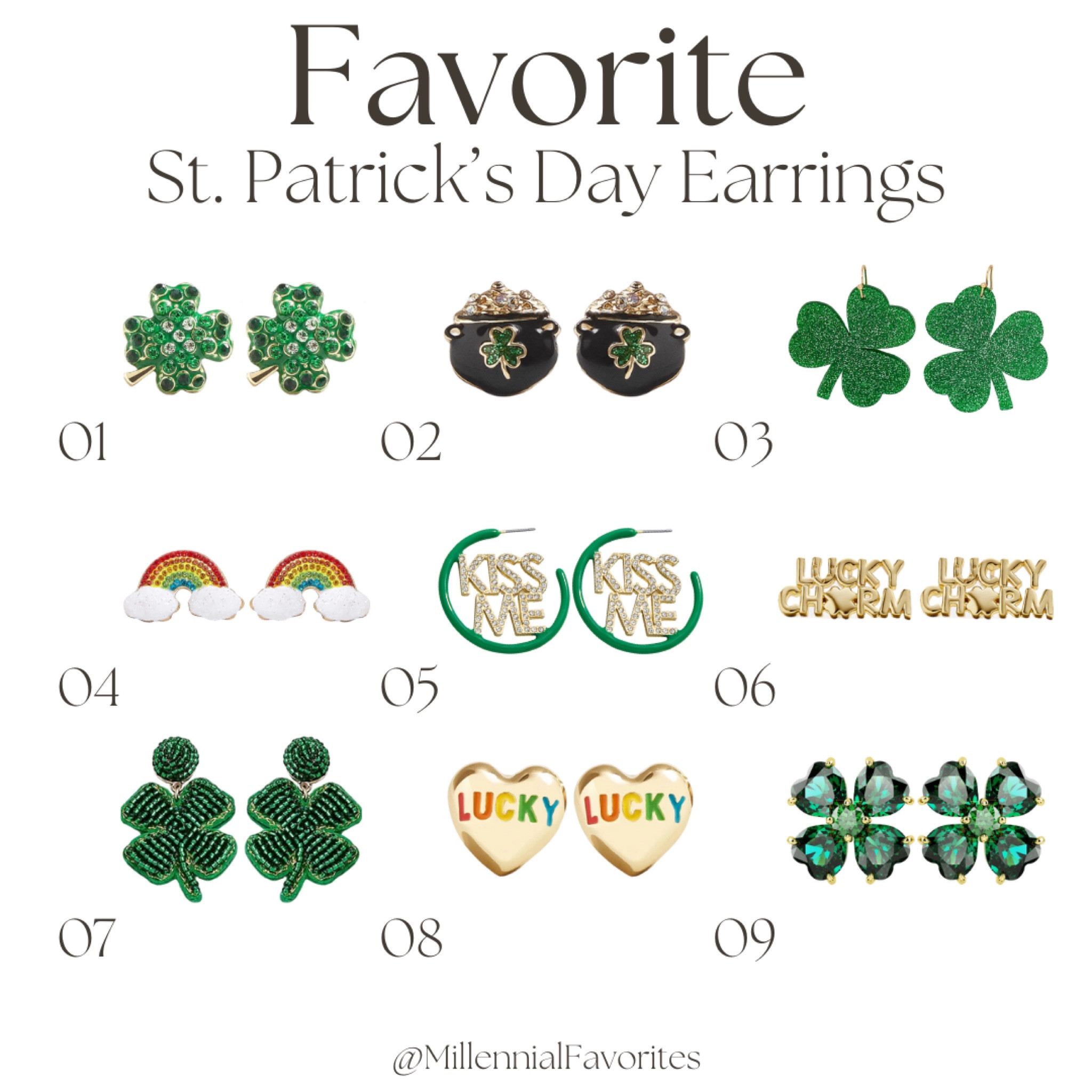 These are a few of my favorite St. Patrick’s Day earrings! Which are you wearing to show your Irish spirit?

#LTKstyletip #LTKparties #LTKSeasonal
