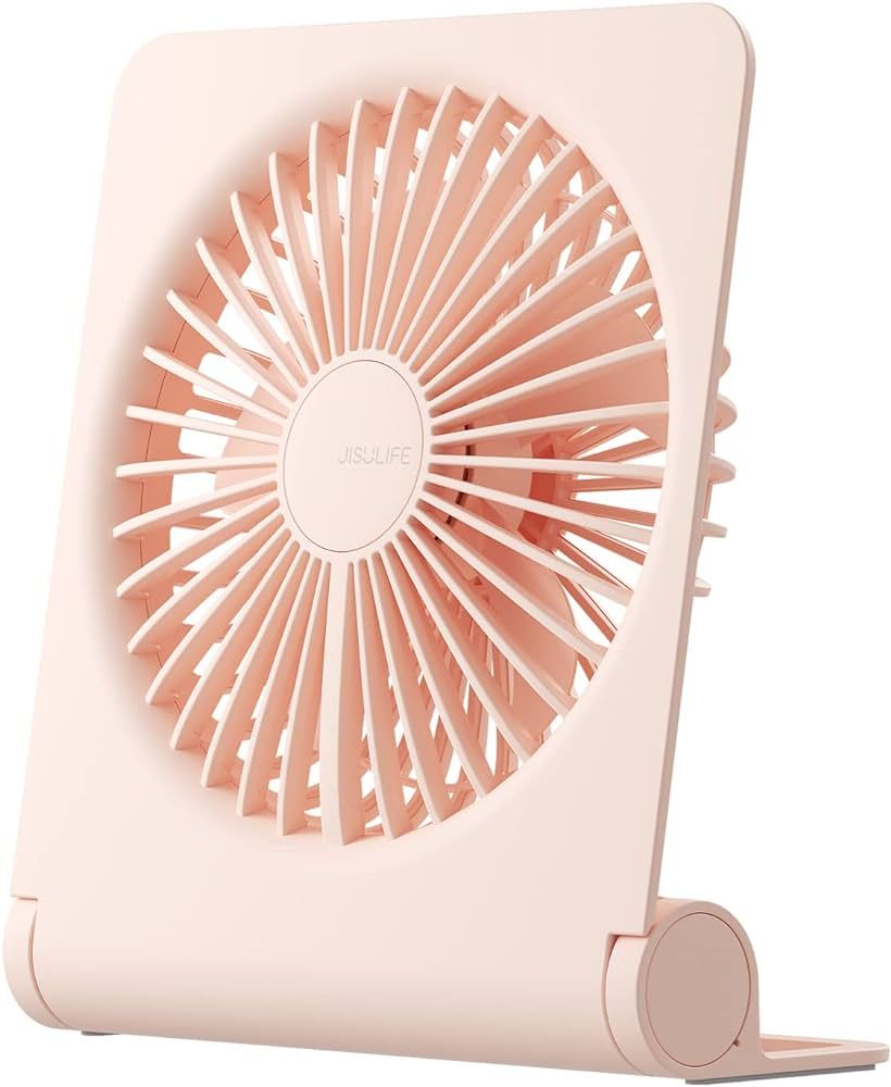 Amazon.com: JISULIFE Small Desk Fan, Portable USB Rechargeable Fan, 160° Tilt Folding Personal M... | Amazon (US)