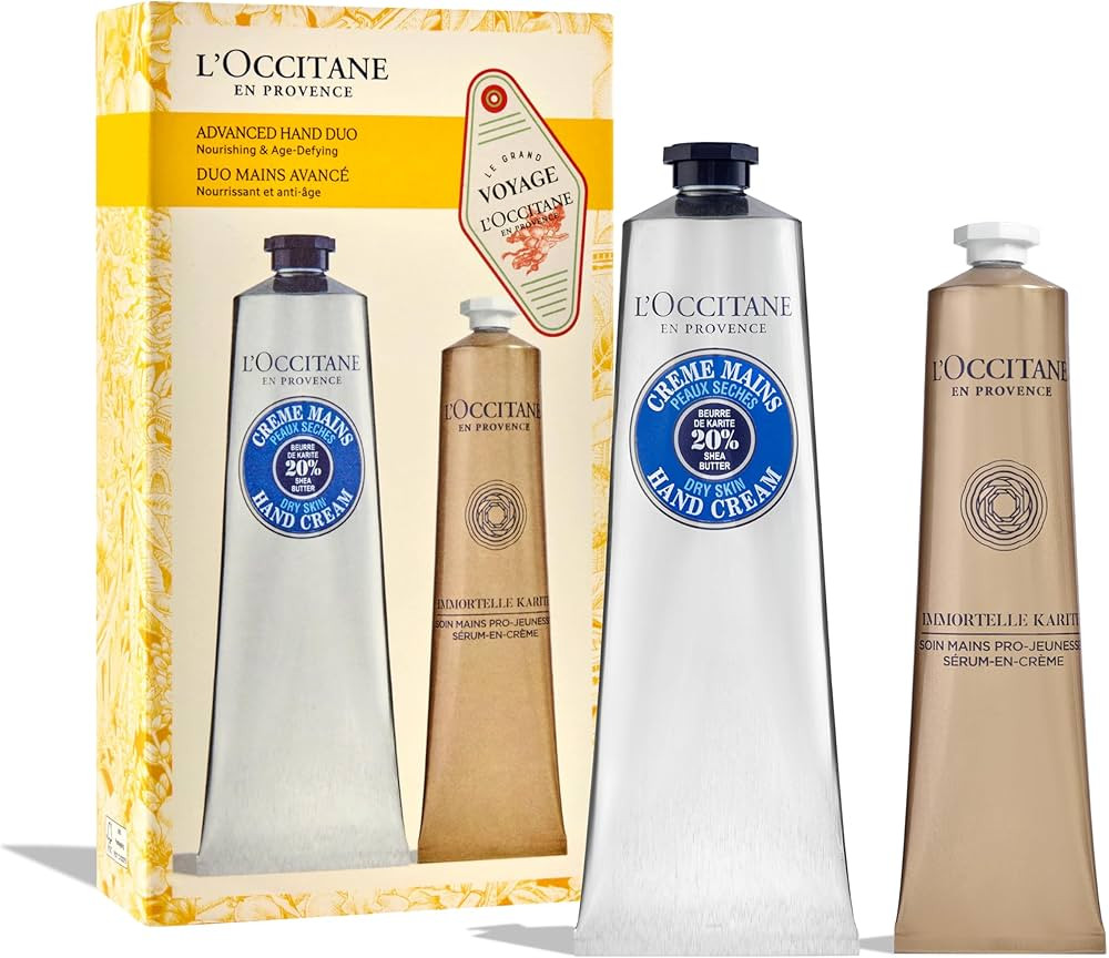 L'OCCITANE Nourishing & Age-Defying Advanced Hand Duo Holiday Gift Set: Featuring Immortelle Shea... | Amazon (US)