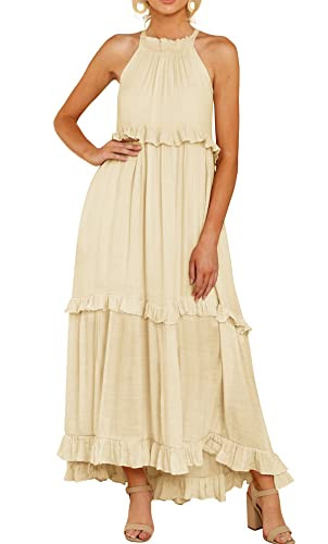 R.Vivimos Womens Summer Dress Cotton Sleeveless Halter Layered, Amazon Prime, Summer OOTD | Amazon (US)