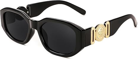 FEISEDY Retro Trendy Rectangle Sunglasses Women Men Narrow Shades B2322 | Amazon (US)
