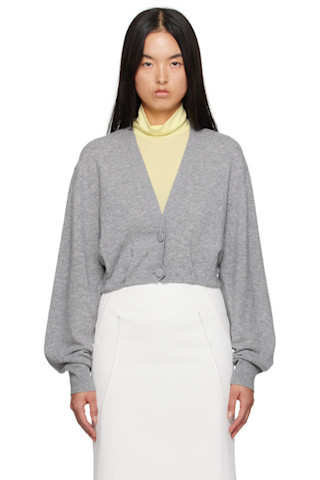 Dries Van Noten - Gray Cashmere Cardigan | SSENSE