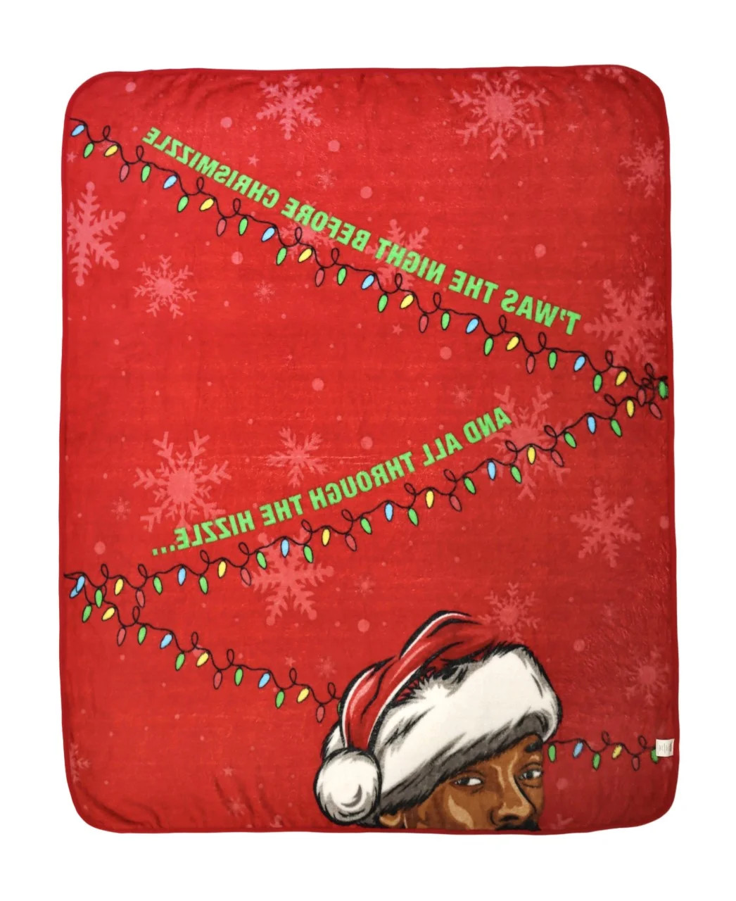 Snoop Dogg T'was The Night before Chrismizzle Adult Red Throw Blanket, 50" x 60", Weighs 1.5 lbs | Walmart (US)