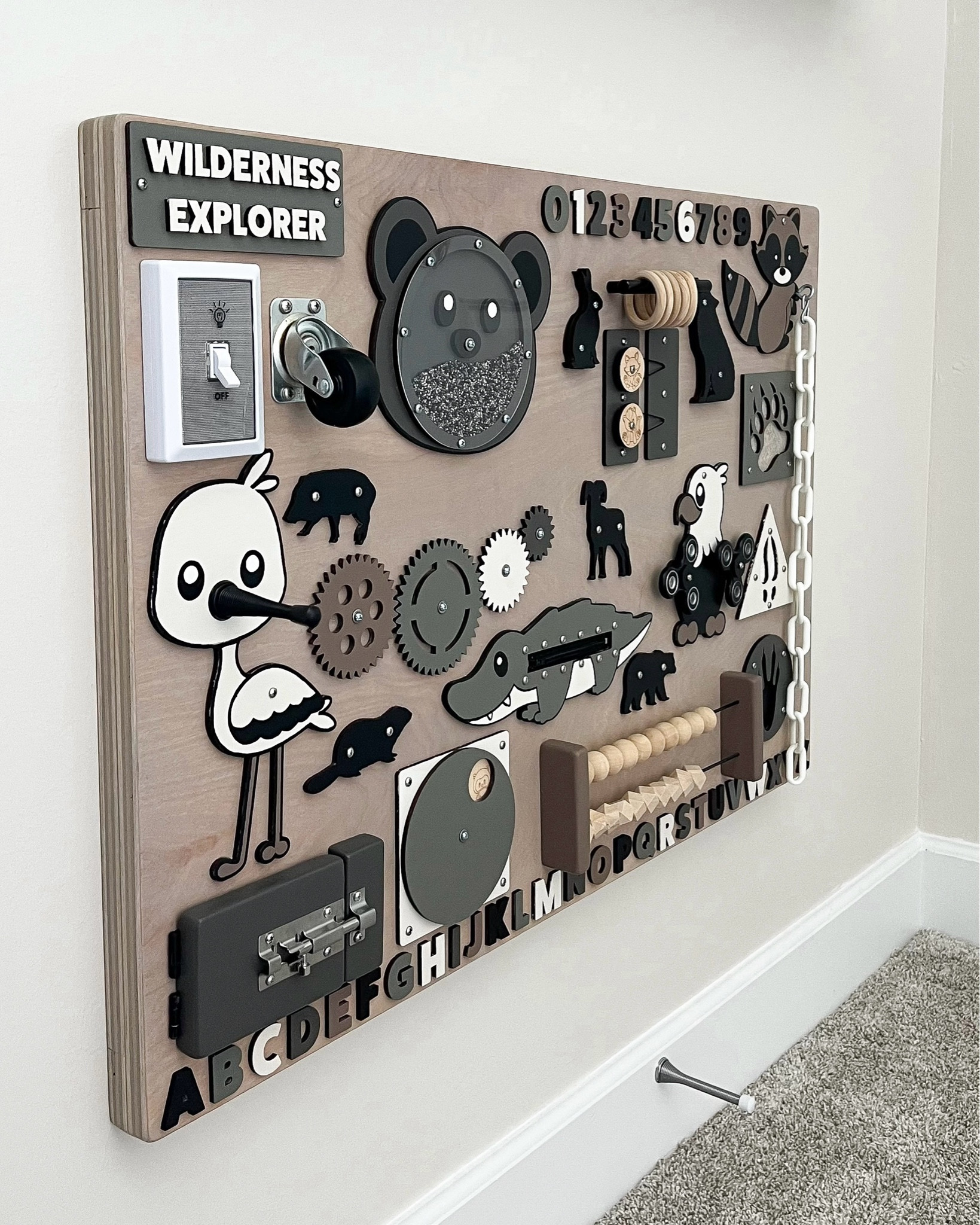 DIY busy board! Such a fun way to engage your little ones.

#LTKBaby #LTKHome #LTKKids