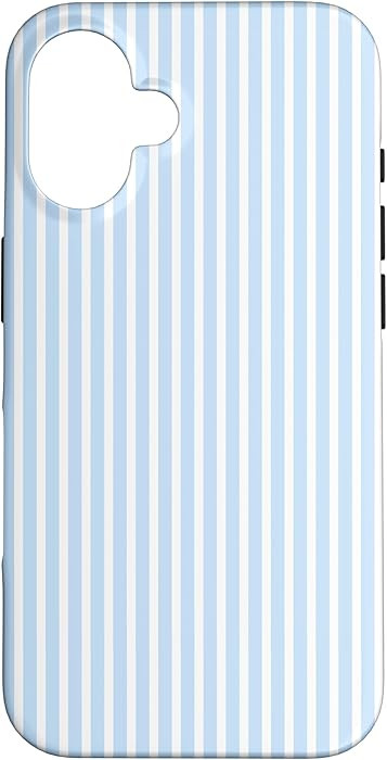 Coastal Aesthetic Light Blue/Striped Summer Preppy Beachy Case for iPhone 16 | Amazon (US)