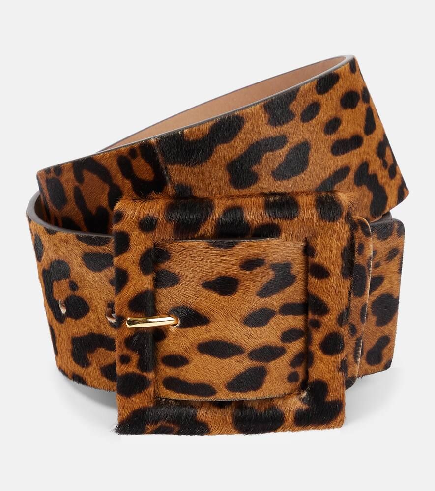 Carolina Herrera Leopard-print calf hair belt | Mytheresa (US/CA)