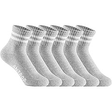 Antrop WoMen Quarter Crew Cotton Heel Tab Athletic Running Cushion Socks (6 Pairs) | Amazon (US)