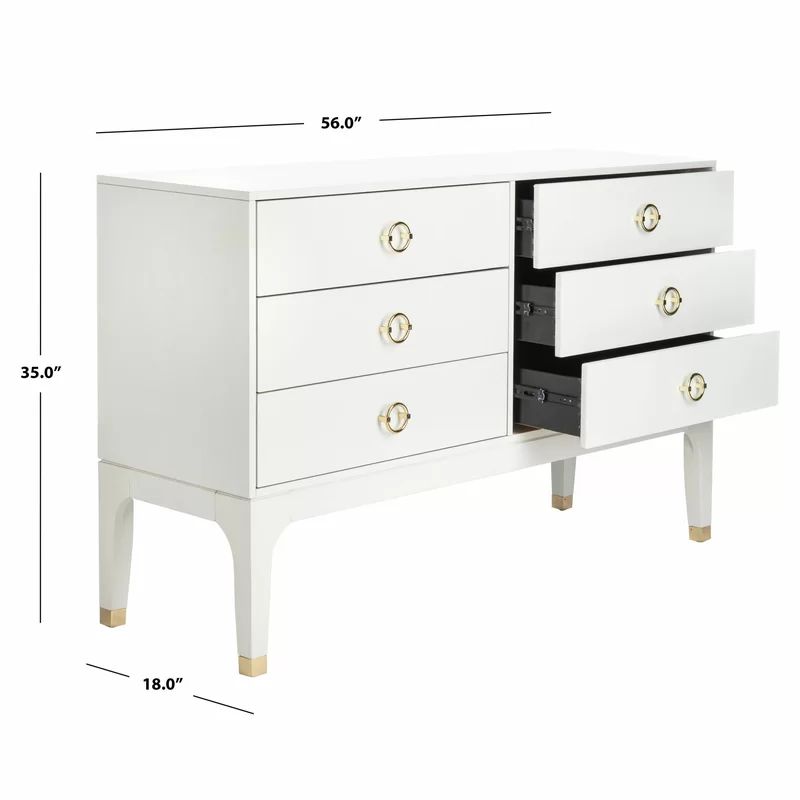 Lorna 6 Drawer Dresser | Wayfair North America