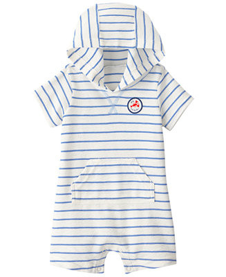Carter's Baby Boys' Oh Snap Lobster Striped Short-Sleeve Romper - Macy's | Macy's