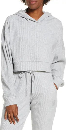 Muse Rib Crop Hoodie | Nordstrom