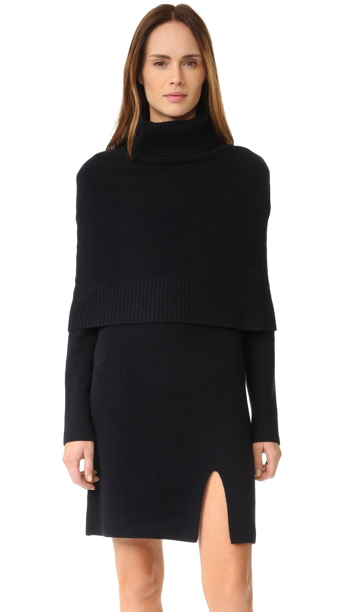 Goen.J Sweater Dress With Shrug - Navy | Shopbop