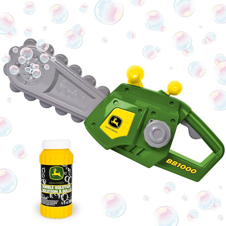 John Deere Motorized Bubble Chainsaw Toy for Kids – Bubble Blowing Pretend Play Tool - Toddler ... | Amazon (US)