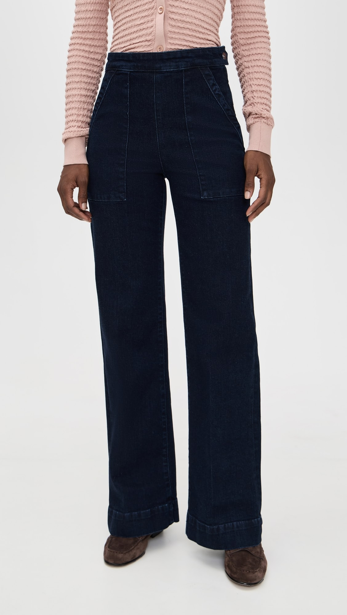 The Side Zip Wide Leg Jeans | Shopbop