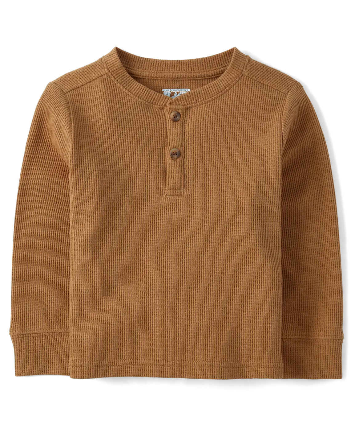 Baby And Toddler Boys Thermal Henley Top - brown | The Children's Place