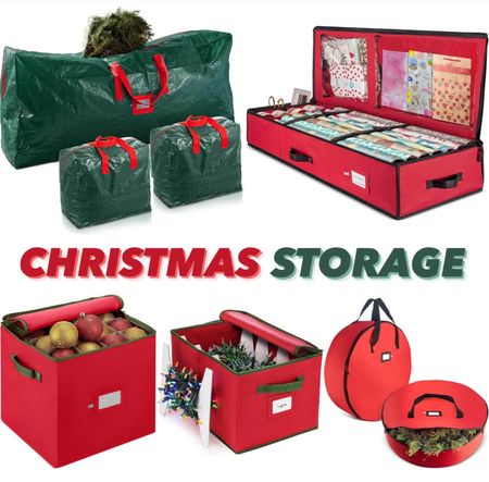Christmas storage 🎄 

Organization, wreath, ornaments, Christmas tree, garland, bags, wrapping paper, bows

#LTKhome #LTKHoliday #LTKSeasonal