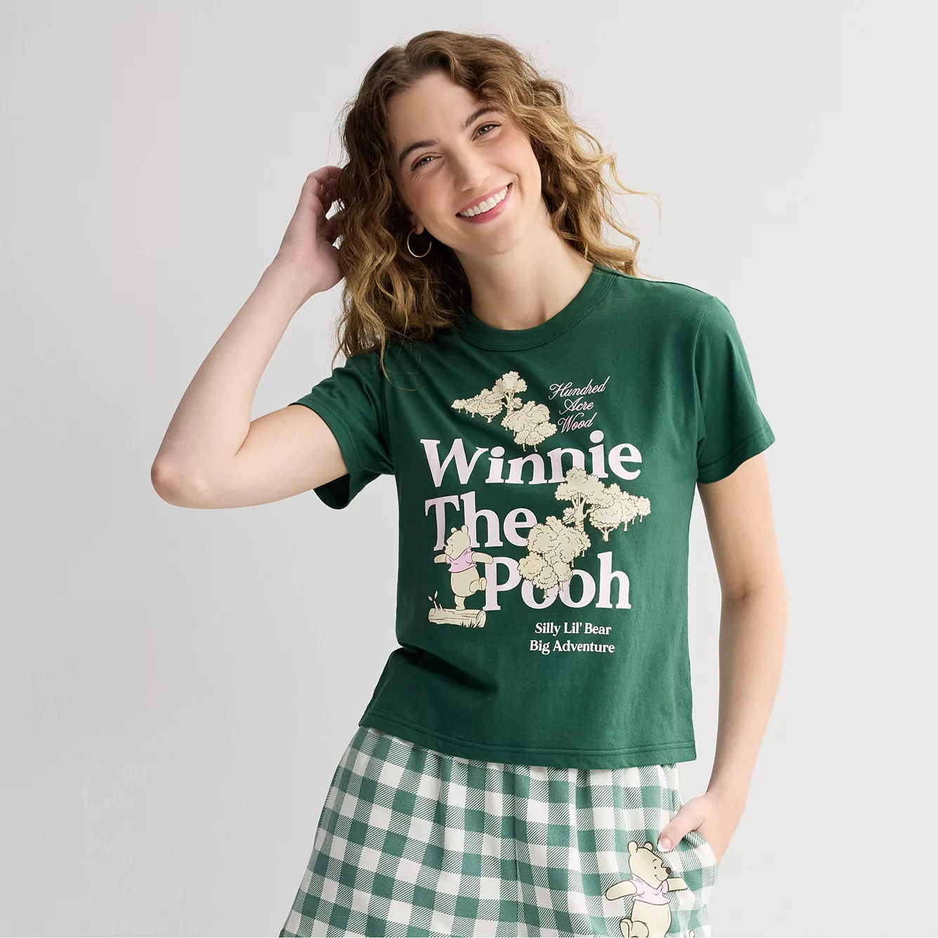 Juniors' Disney's Winnie the Pooh Graphic Baby Tee | Kohl's