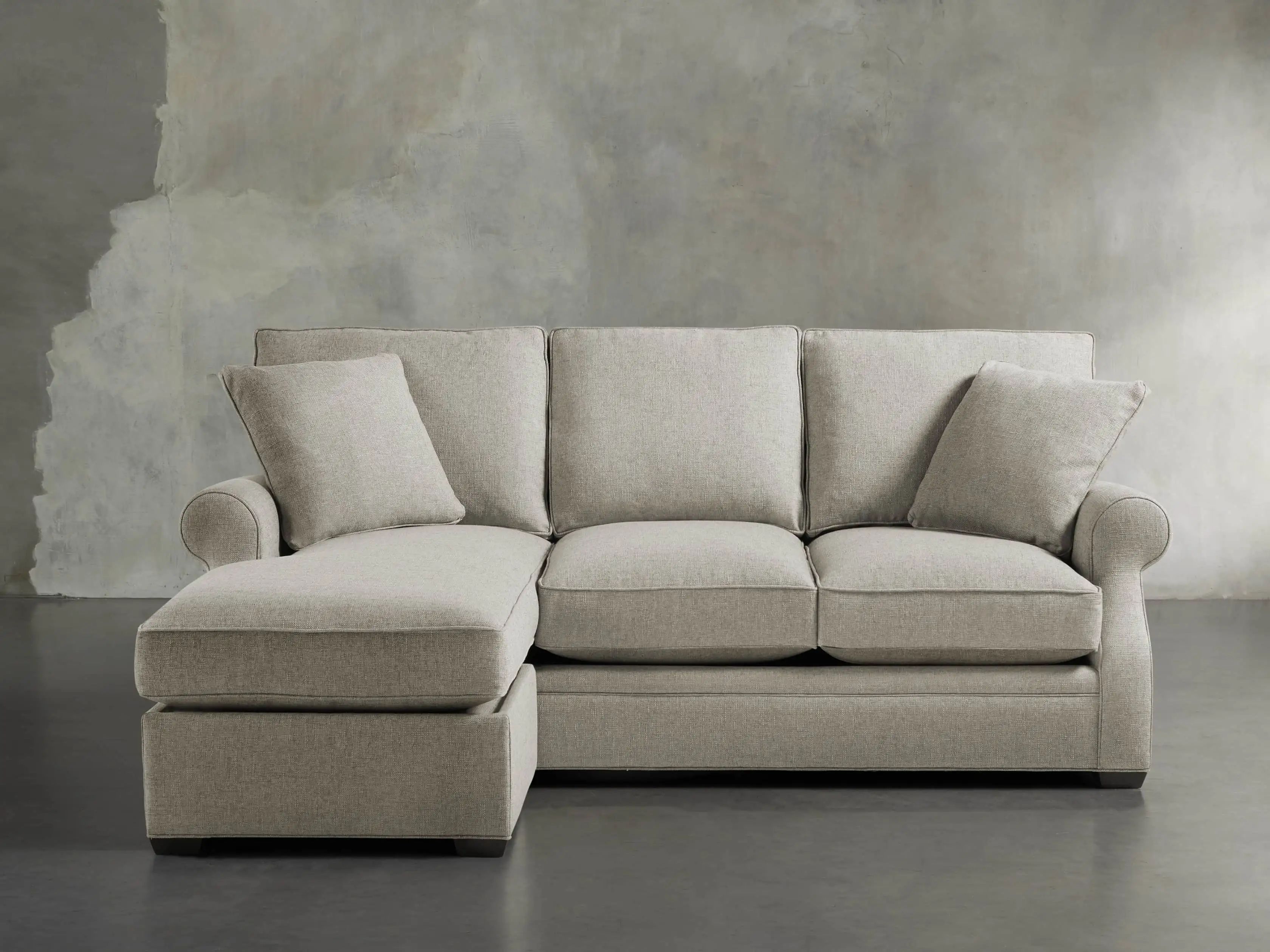 Landsbury 90"" Upholstered Queen Sleeper Sofa With Chaise | Arhaus