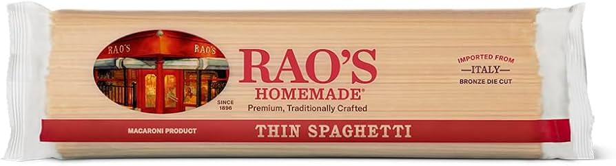 Rao's Homemade Thin Spaghetti Pasta, 16oz, Traditionally Crafted, Premium Quality, From Durum Sem... | Amazon (US)