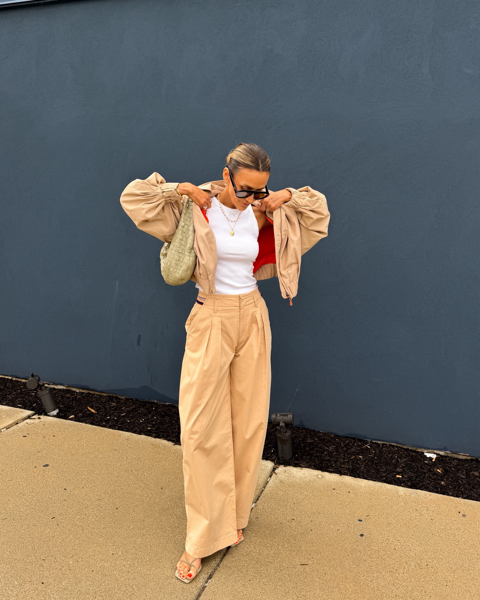 What I wore to the mall with Bella! Cool mom outfit - oversized trousers and bubble jacket - stay with your true size for a slightly oversized look 

#LTKdayinmylife #LTKootd #LTKOver40