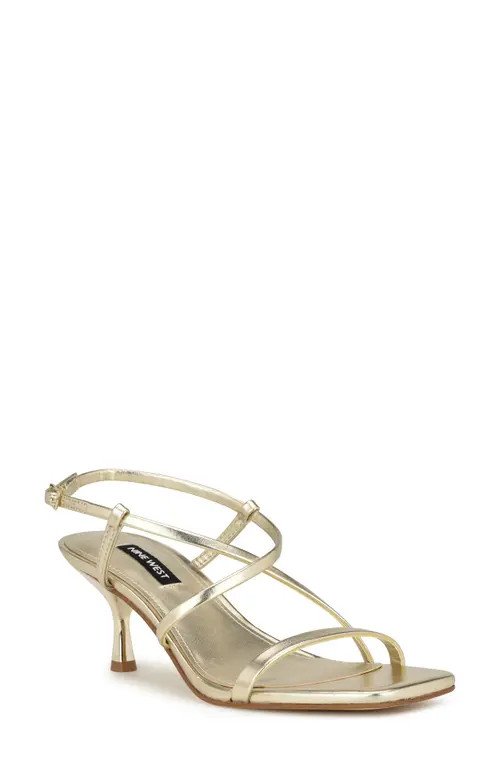 Nine West Haya Slingback Sandal in Gold at Nordstrom, Size 10 | Nordstrom
