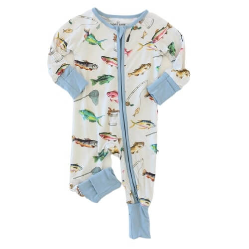Gone Fishing Convertible Zip Romper | Caden Lane