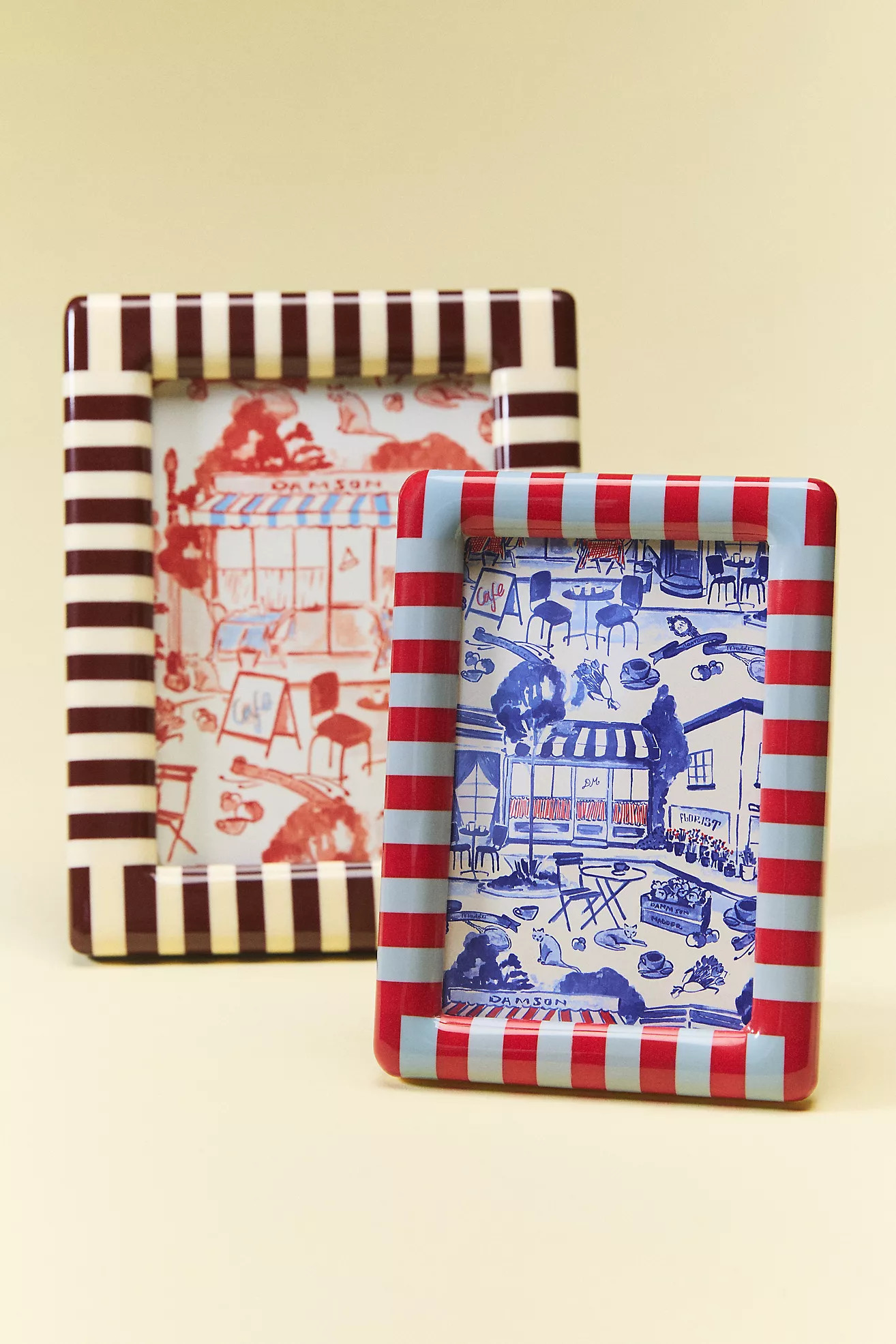 Striped Damson Madder Frame | Anthropologie (US)