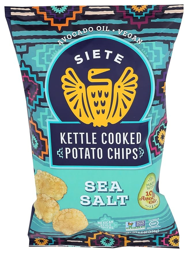 Siete Family Foods Sea Salt Potato Chips, 5.5 oz Bag | Amazon (US)