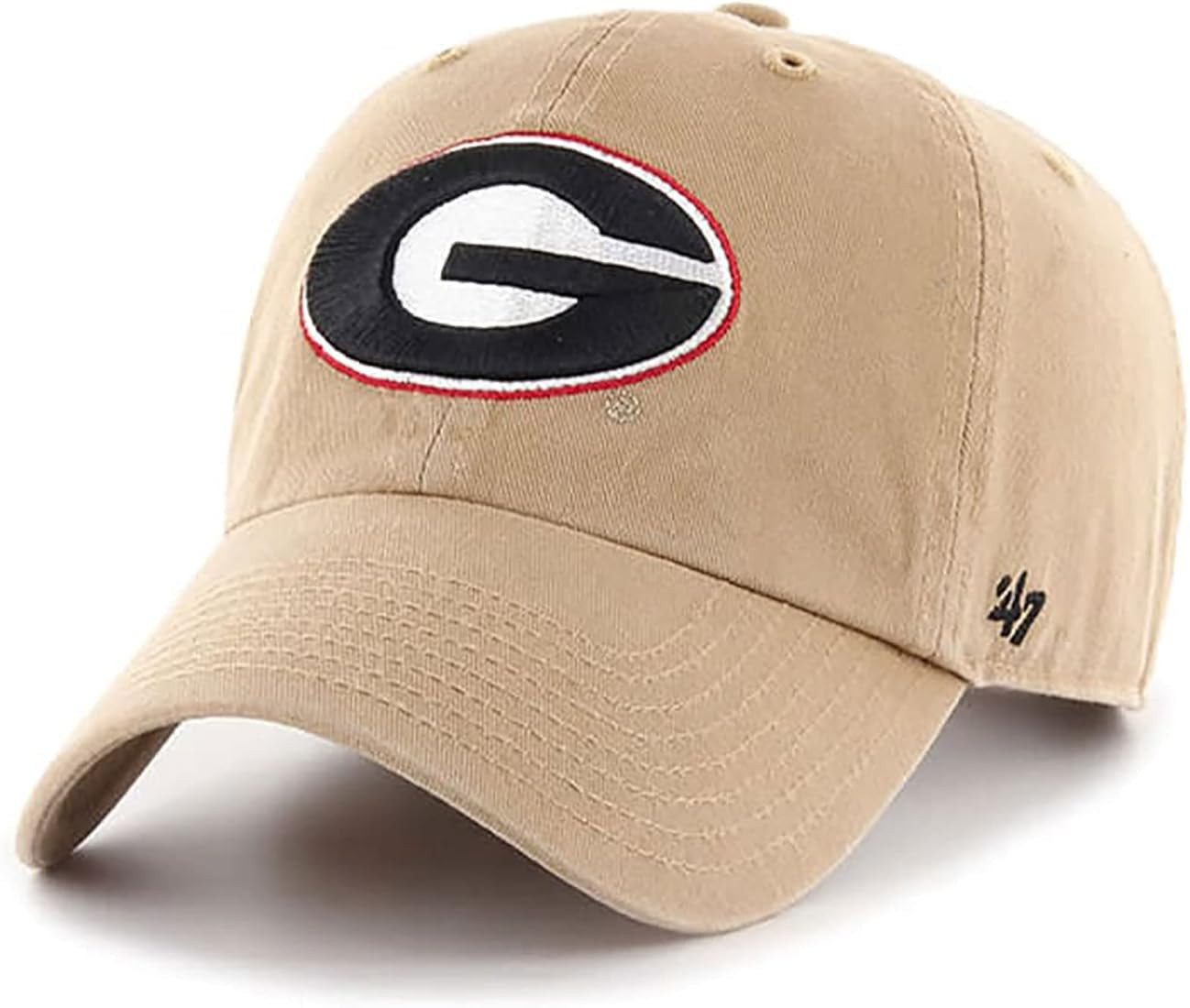 '47 Georgia Bulldogs Clean Up Adjustable Strapback Khaki Hat | Amazon (US)