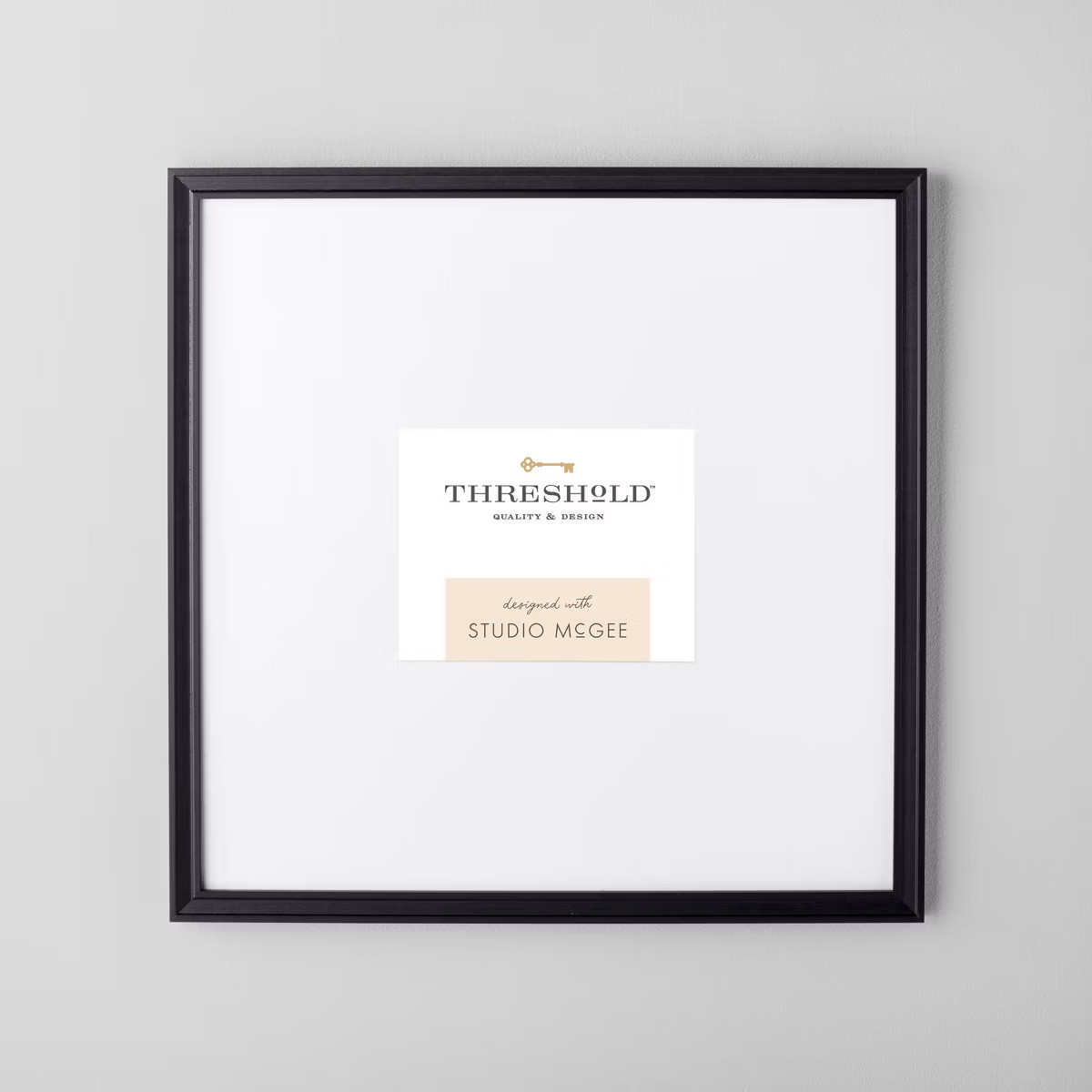 21.49" x 21.49" Matted to 5" x 7" Gallery Single Image Frame Black - Threshold™ designed with S... | Target