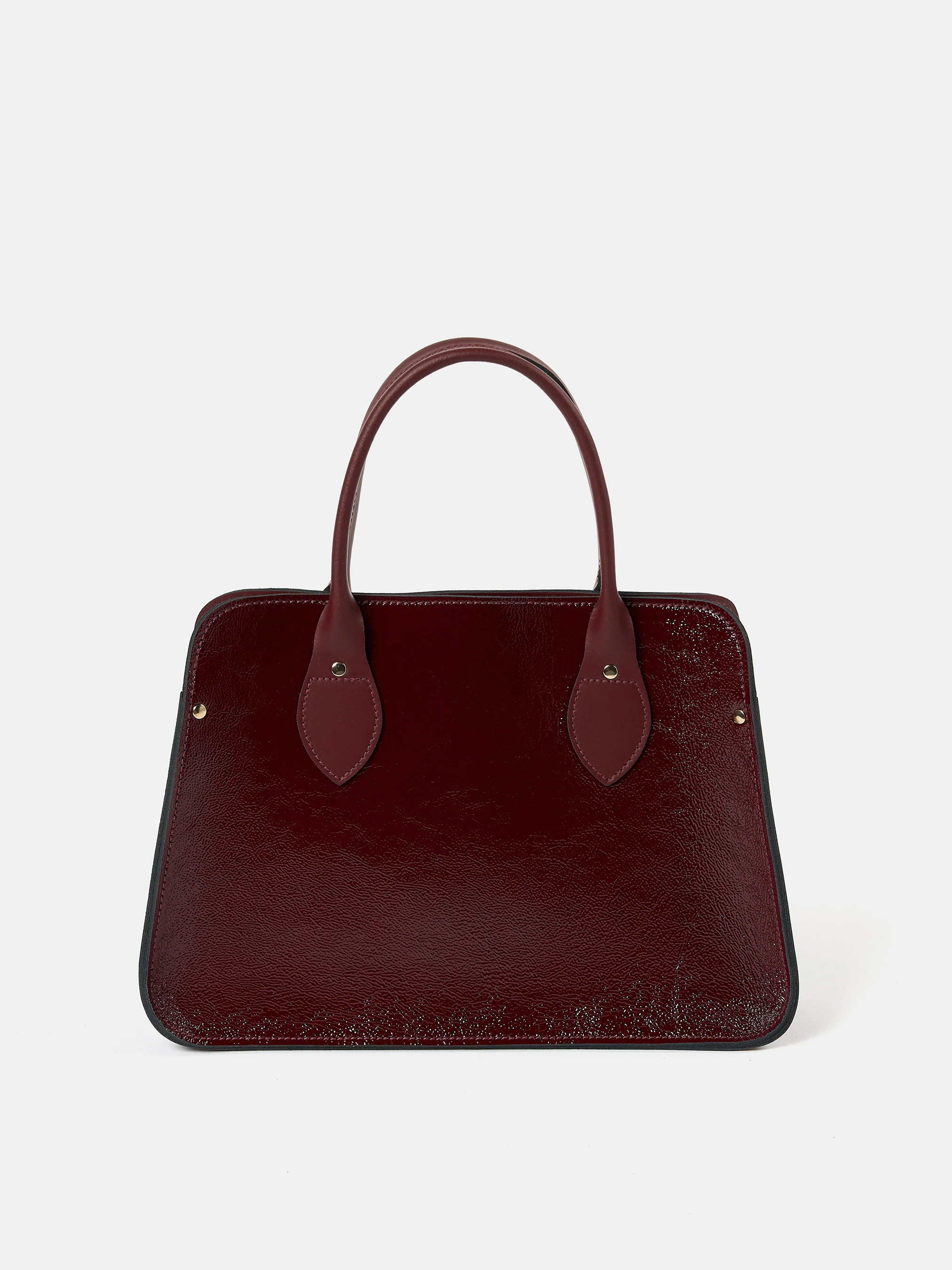 The Mini Work Bag - Oxblood Patent | The Cambridge Satchel Company