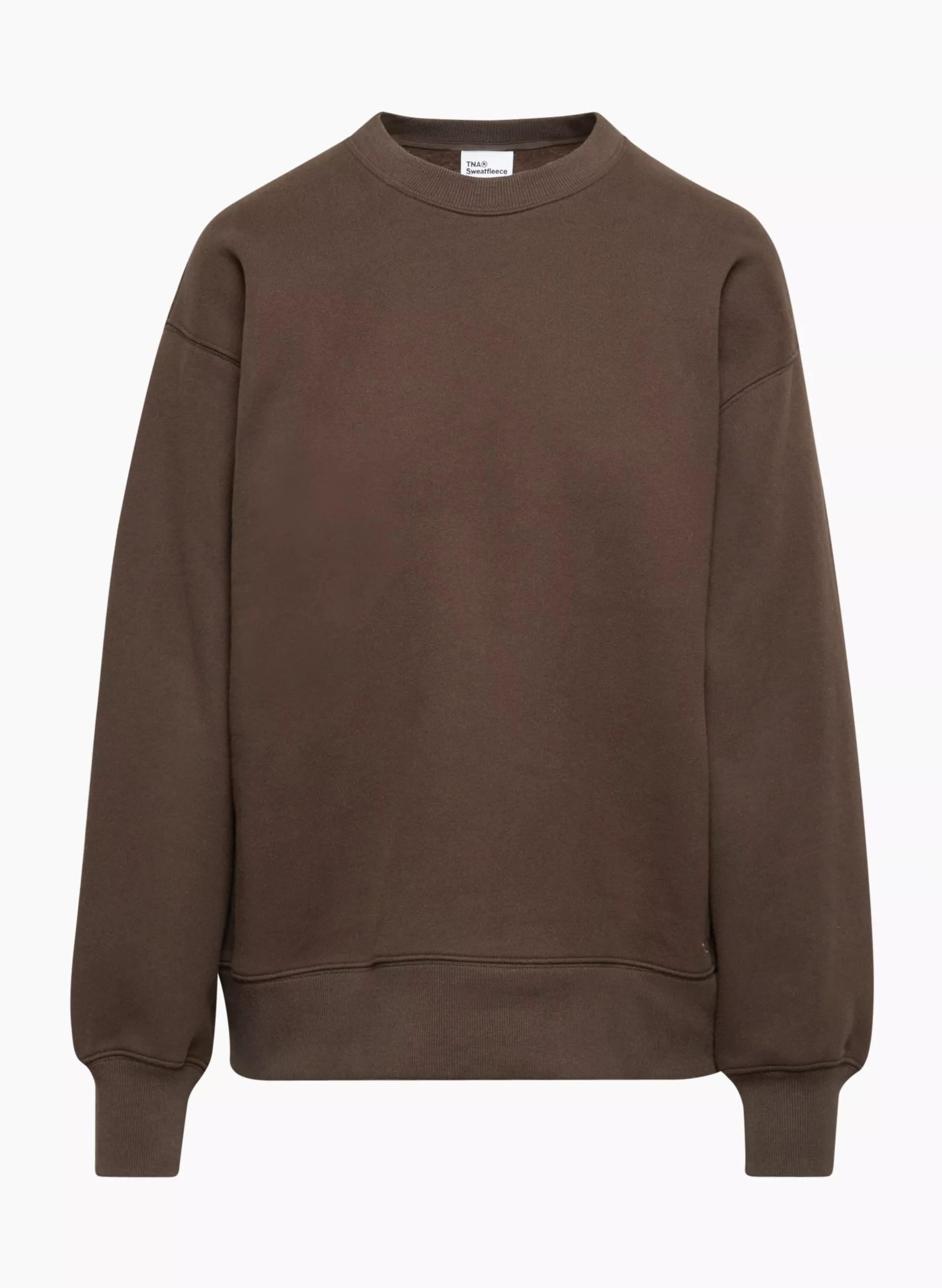 COZY FLEECE BOYFRIEND CREW SWEATSHIRT | Aritzia