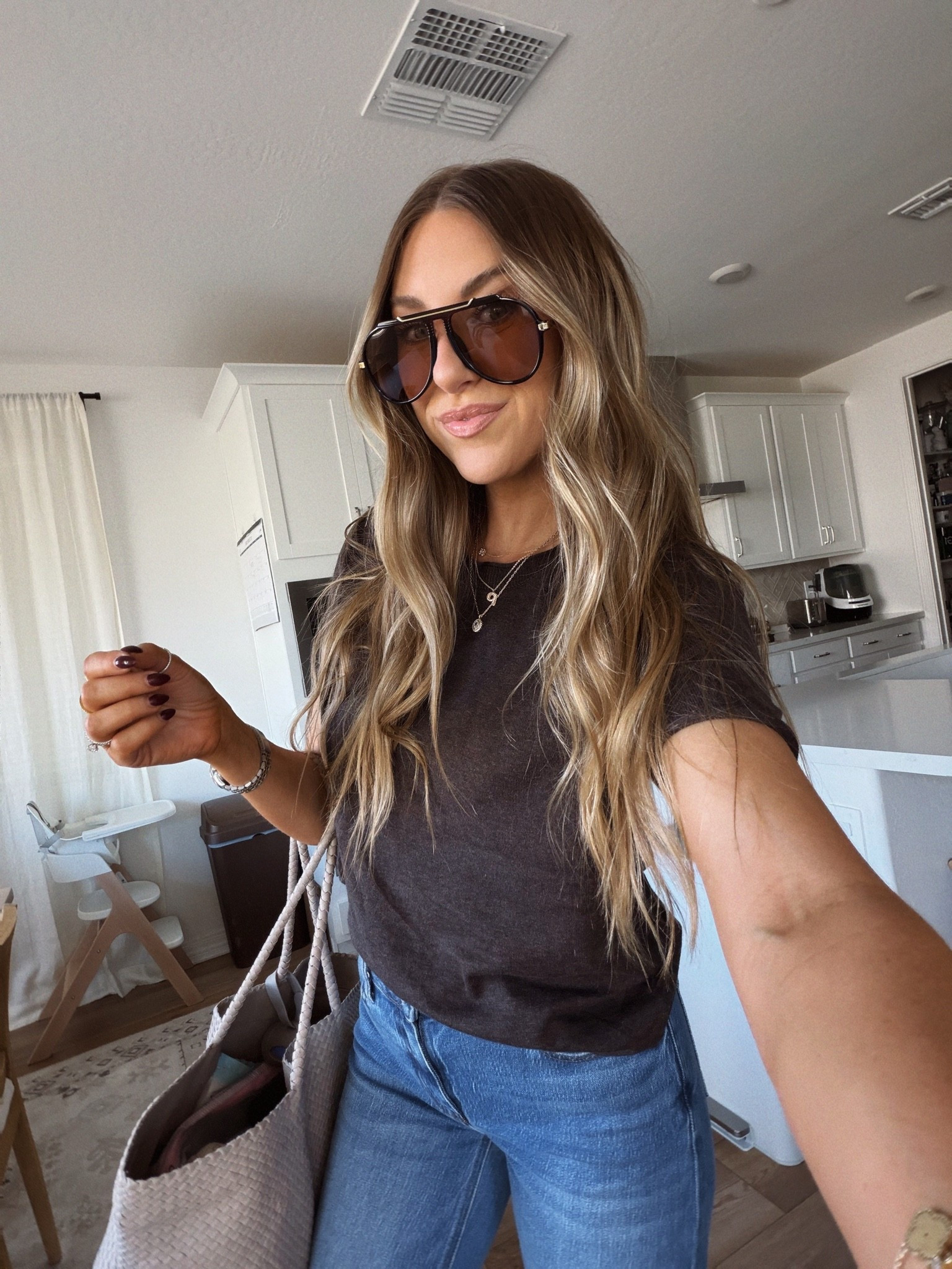Casual fall outfit! Love these new Amazon sunnies!