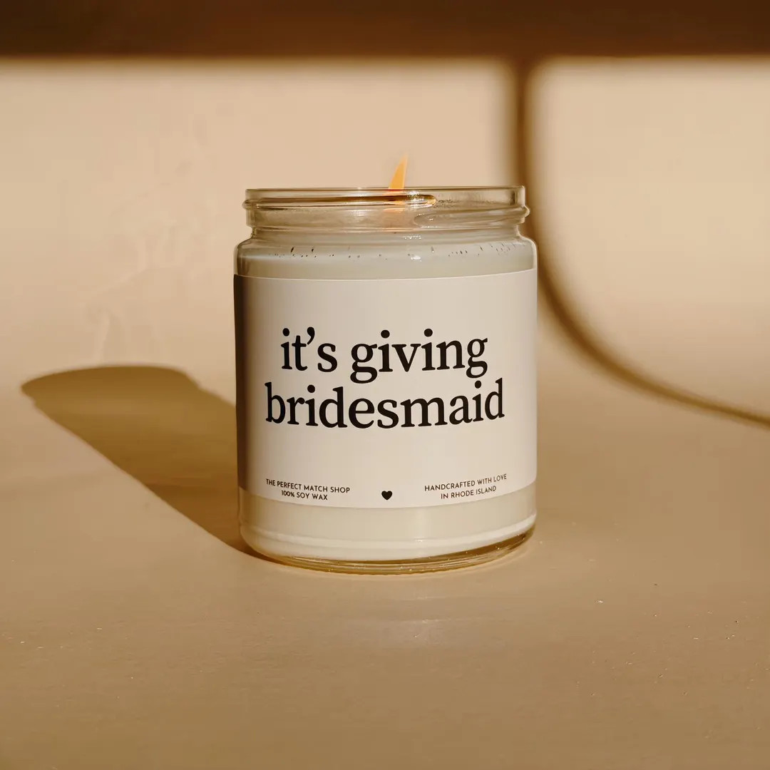 It's Giving Bridesmaid Candle Bridesmaid Gift Bridesmaid Box Bridesmaid Proposal Bridal Party Gif... | Etsy (US)