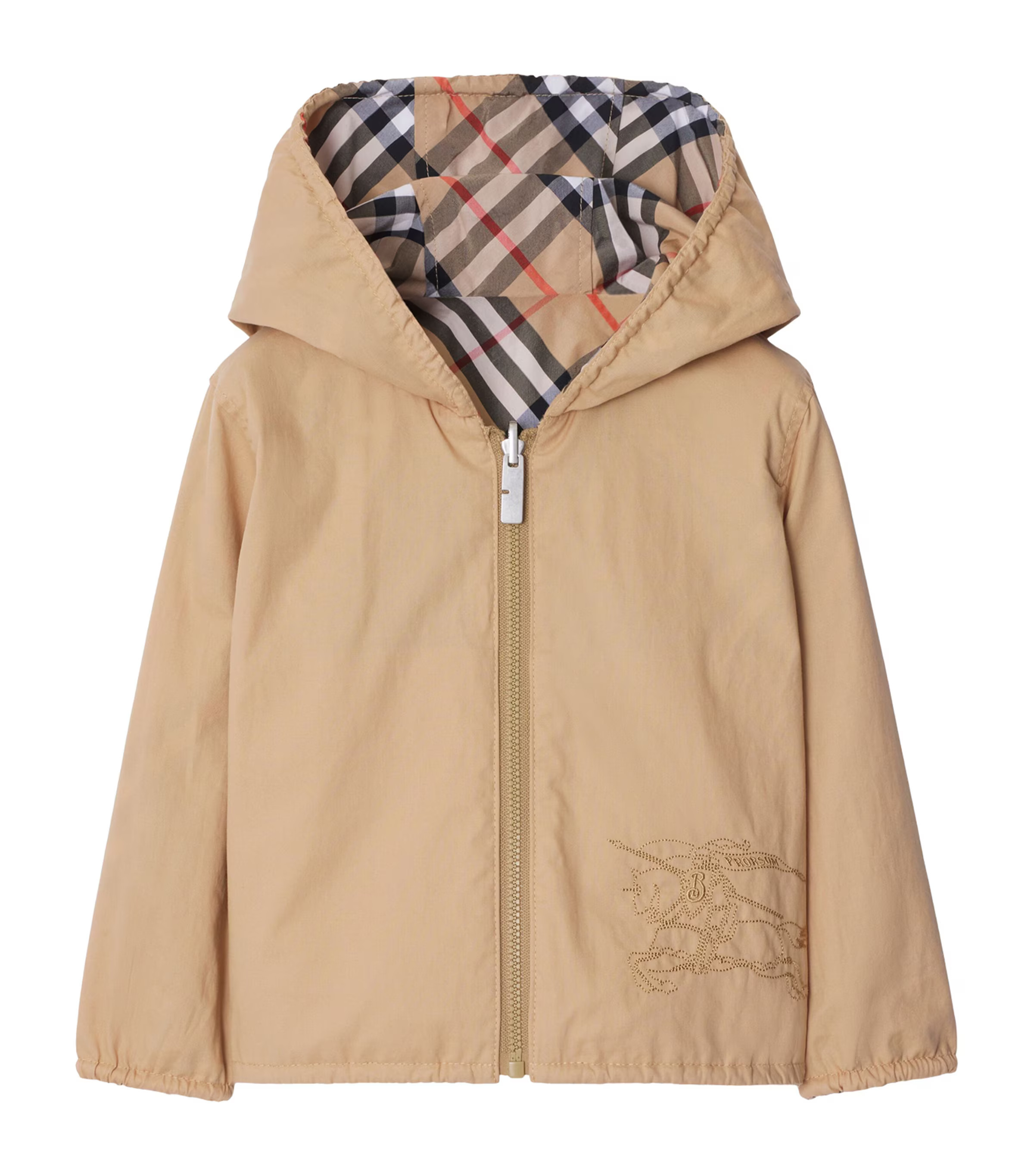 Burberry Kids Cotton-Blend Reversible Hooded Jacket | Harrods (US)