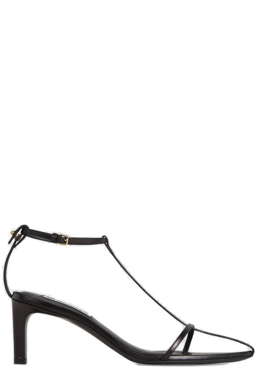 Jil Sander T-Bar Ankle Strapped Sandals | Cettire Global