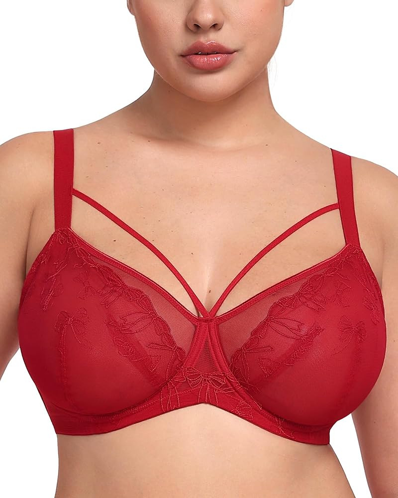 HSIA Minimizer Bras Full Coverage, Unlined Plus Size Underwire Bra | Amazon (US)