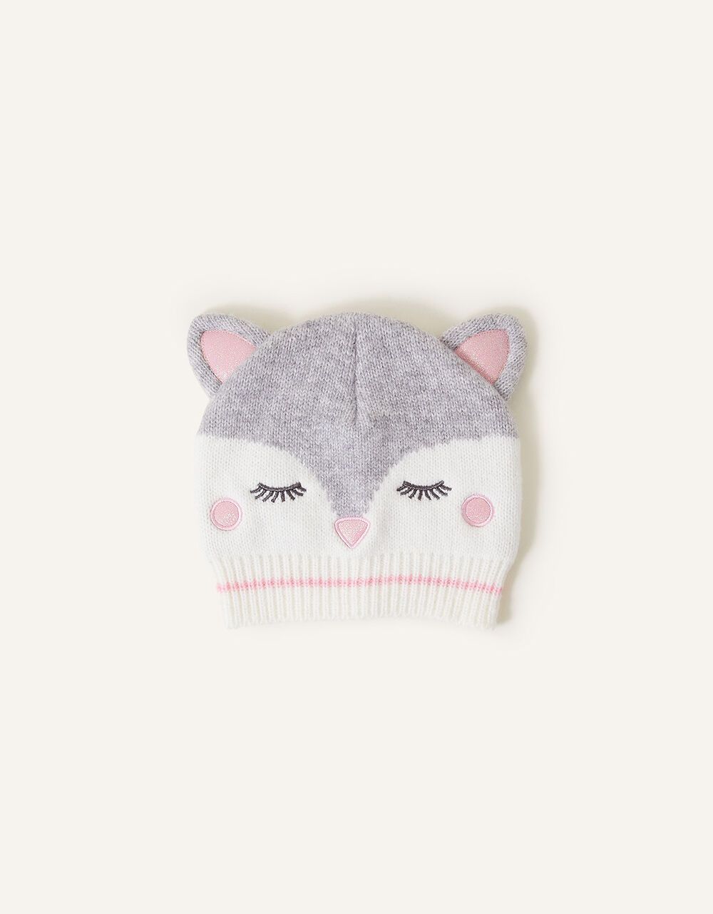 Snow Fox Beanie Hat Grey | Accessorize (Global)