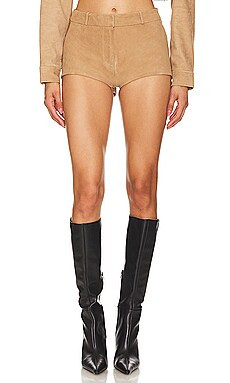 LAMARQUE x REVOLVE Annaise Shorts in Latte Suede from Revolve.com | Revolve Clothing (Global)