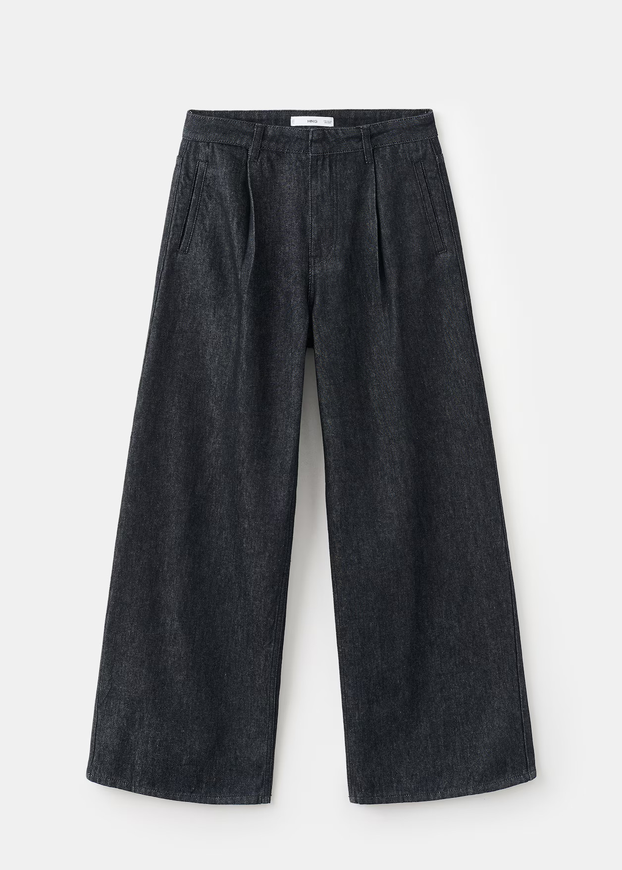 Wide-Leg-Denimhose mit Abnähern - Damen | MANGO Deutschland | Mango EU