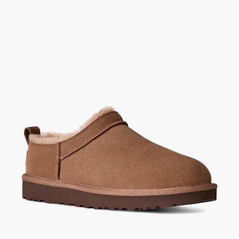 UGG\u00ae Womens Classic Micro Slippers Rocky Oak | M and M Direct (UK)