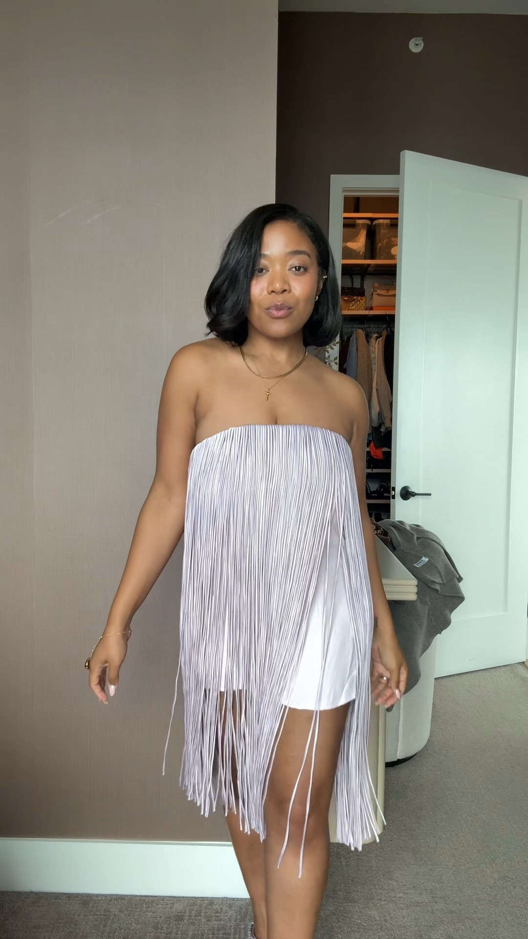 Another great @ASOS find! This beautiful fringe dress is a showstopper!

#LTKootd #LTKPetite