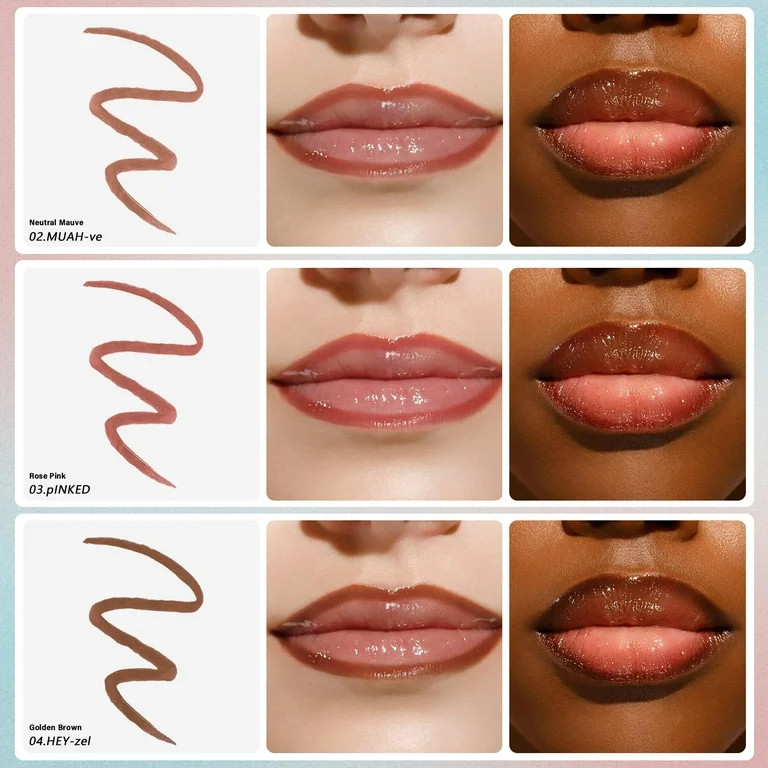 Peel Off Lip Liner Stain, 3PCS Lip Liner Peel Off Tattoo Lip Liner with Matte Finish, Waterproof,... | Walmart (US)