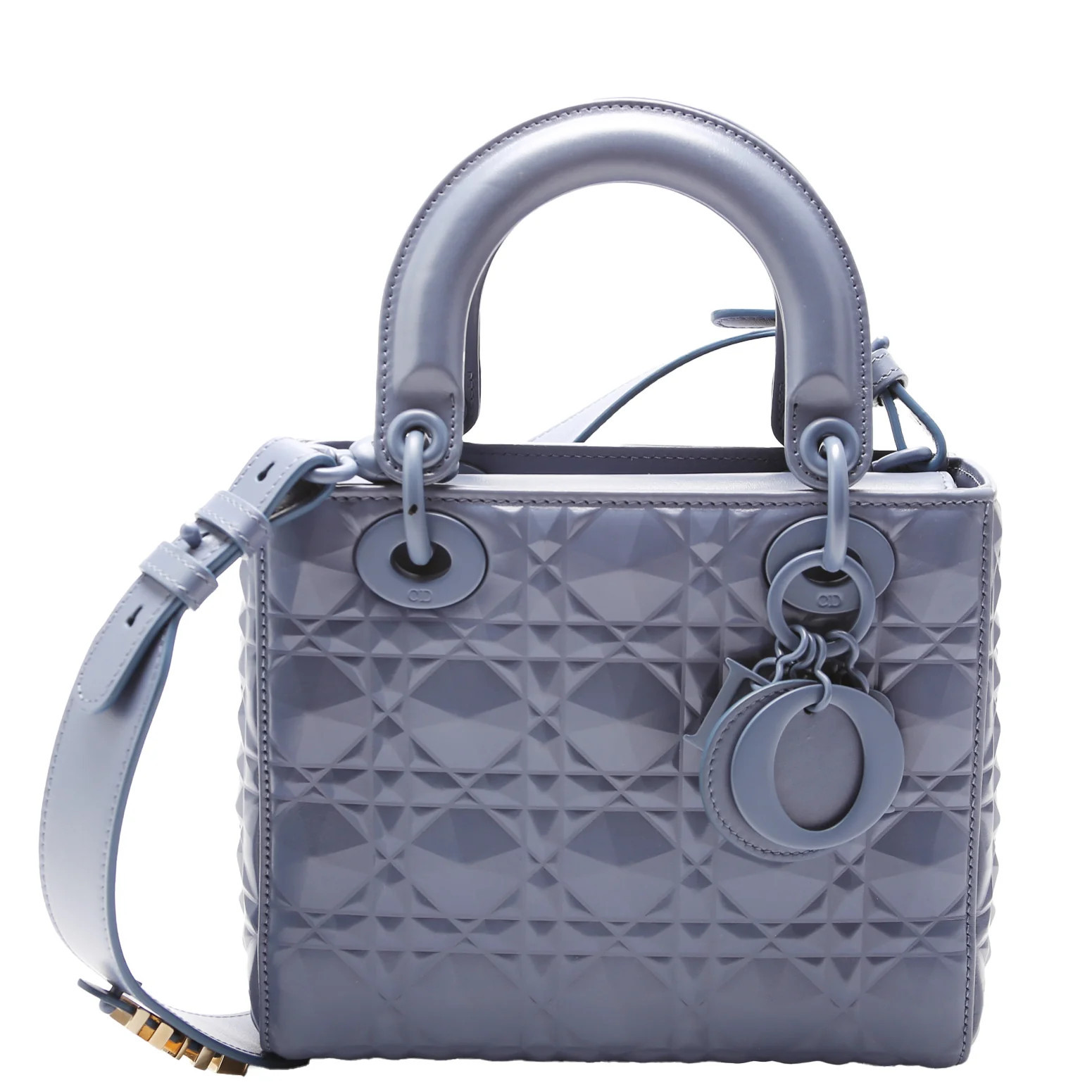 Lady Dior Medium Diamond Cannage Blue | Keeks Designer Handbags